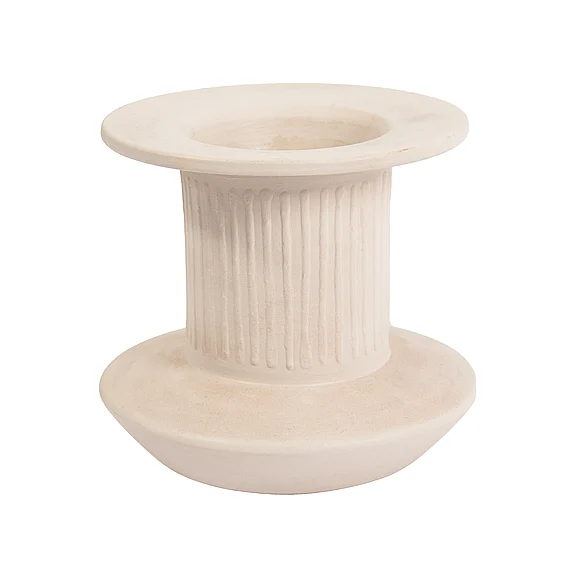 Atlas Doric Vase - Small White AC11254-01 PROMO