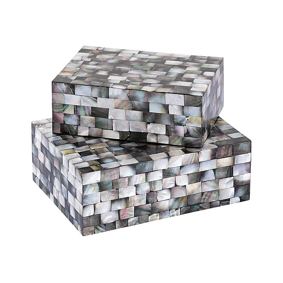 Atlas Keshi Box - Set of 2 Mother of Pearl AC11412-01S PROMO