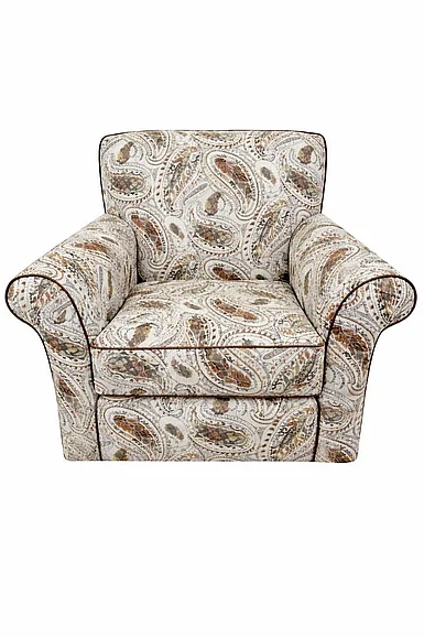 Corinthian Howard Swivel Accent Chair in Emma-Ember FGAC1843