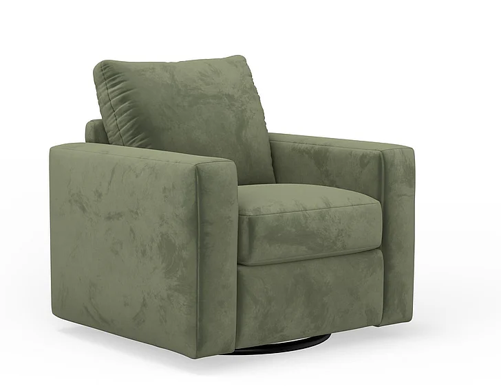 Corinthian 2000 Rayne Swivel Accent Chair in Pamela Agate FGAC2800