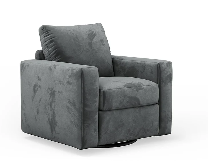 Corinthian 2020 Rayne Swivel Accent Chair in Pamela Cumulus FGAC2820