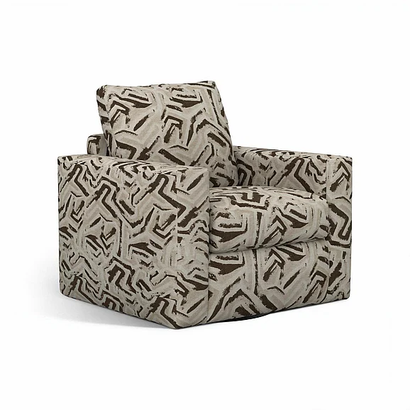 Corinthian 8000 Bonita Swivel Accent Chair in Bronze FGAC2880
