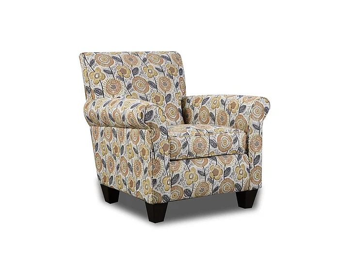 Corinthian Marlon Accent Chair in Dayflower-Autumn FGAC8593
