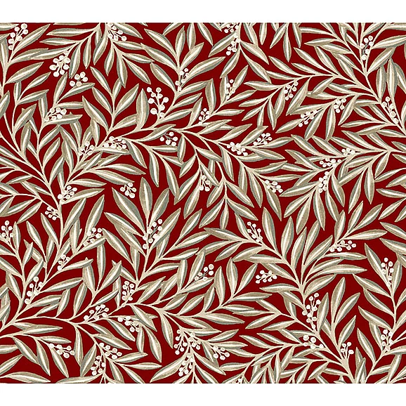 York E64-Arts and Crafts Rowan Red Wallpaper AC9134 (Double Roll)