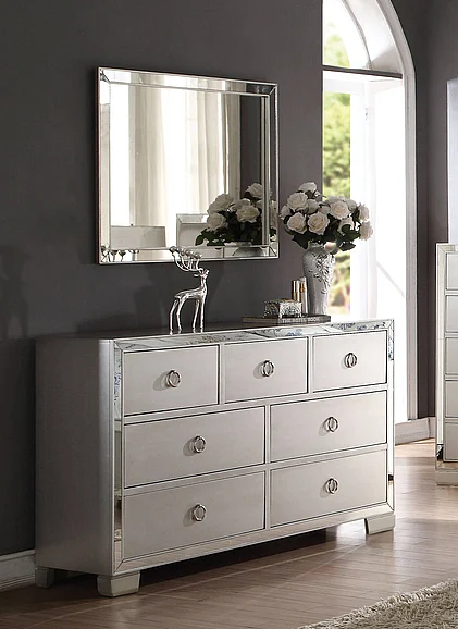 Acme Voeville Drawer Dresser in Platinum 24845