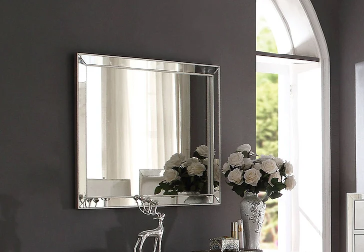 Acme Voeville Landscape Mirror in Platinum 24844