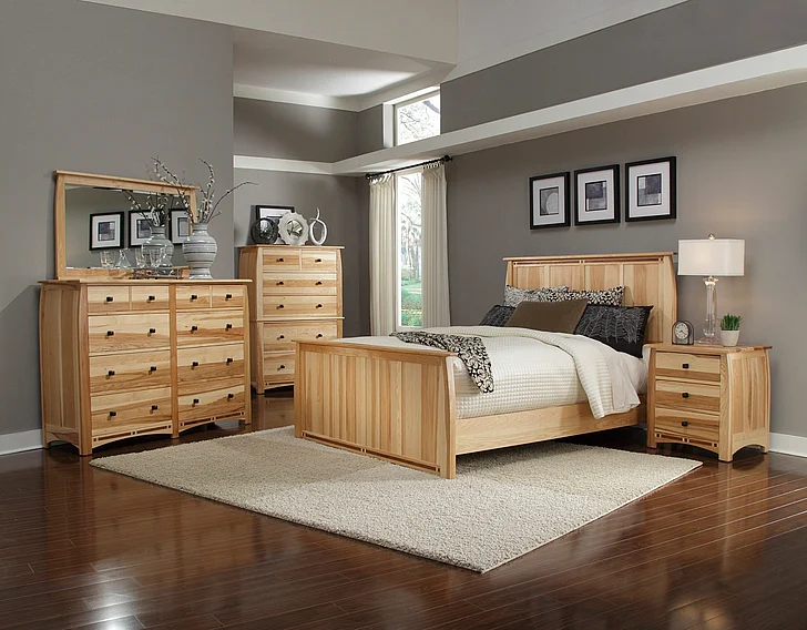 A-America Adamstown Panel Bedroom Set in Natural