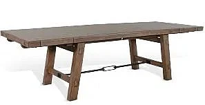 Sunny Designs Extension Dining Table with Turnbuckle in Buckskin 1380BU