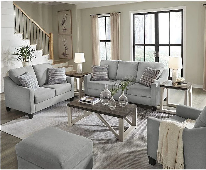 Adlai 4pc Living Room Set in Shadow