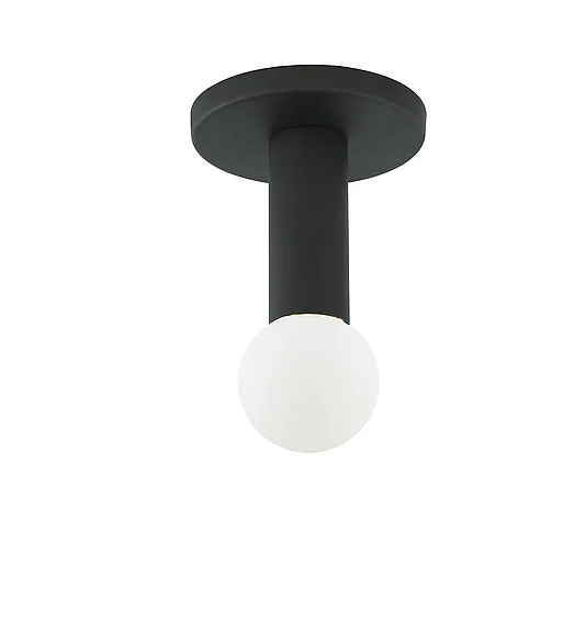 Dainolite 1LT Incandescent Flush Mount, MB ADS-41FH-MB