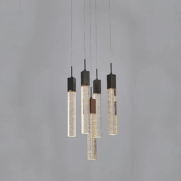 Bethel Flushed Black Gun Metal Frame Chandelier ADS03C5B