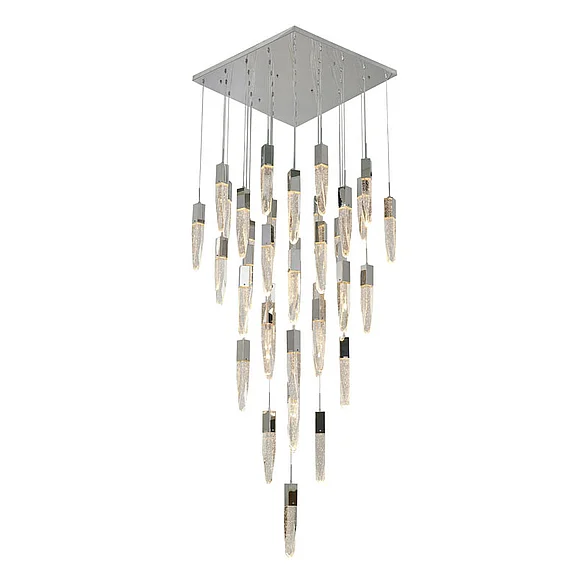 Bethel Flushed Chrome Frame Chandelier ADS17C41CH