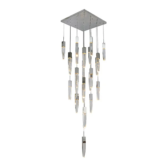 Bethel Chrome Flushed Frame Chandelier ADS20C25CH