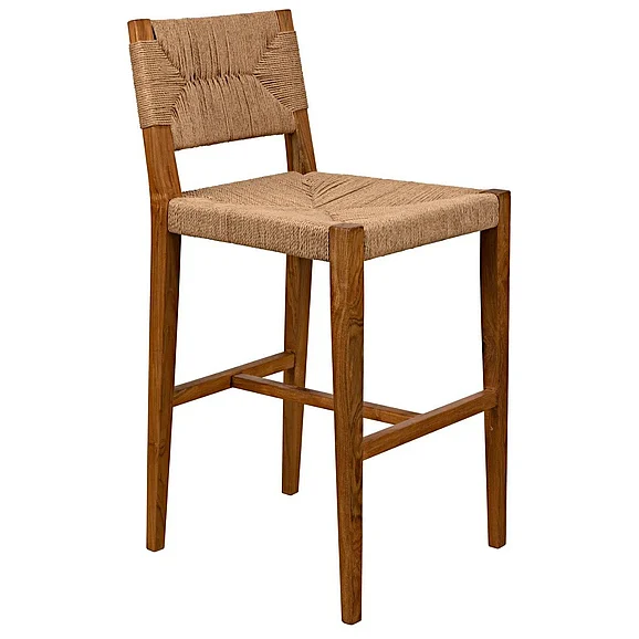 Noir Furniture Bran Counter Stool in Brown AE-122T-S