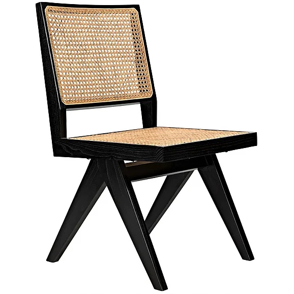 Noir Furniture Joseph Side Chair in Charcoal Black AE-129CHB CLOSEOUT