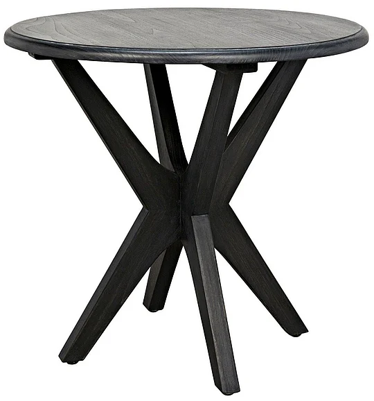 Noir Furniture Fox Side Table in Charcoal Black AE-12CHB