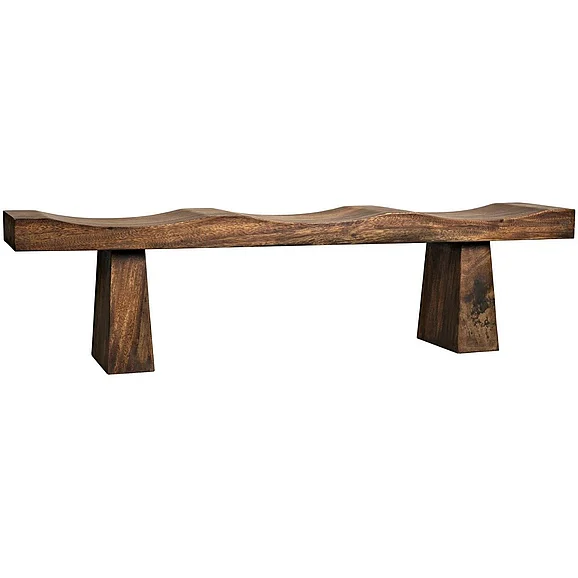 Noir Furniture Shibumi Bench in Brown AE-150