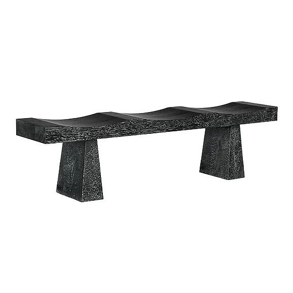 Noir Furniture Shibumi Bench, Black Walnut AE-150BKW