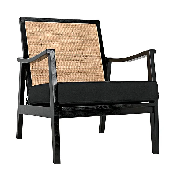 Noir Furniture Lichtenstein Chair in Charcoal Black AE-215CHB CLOSEOUT
