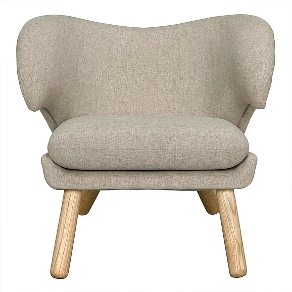 Noir Furniture Valerie Chair with Wheat Fabric AE-230W CLOSEOUT