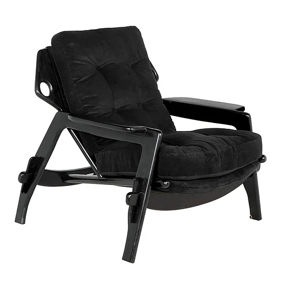Noir Furniture Pax Chair with CFC Performance Velvet Upholstery AE-271CHB-CFC CLOSEOUT