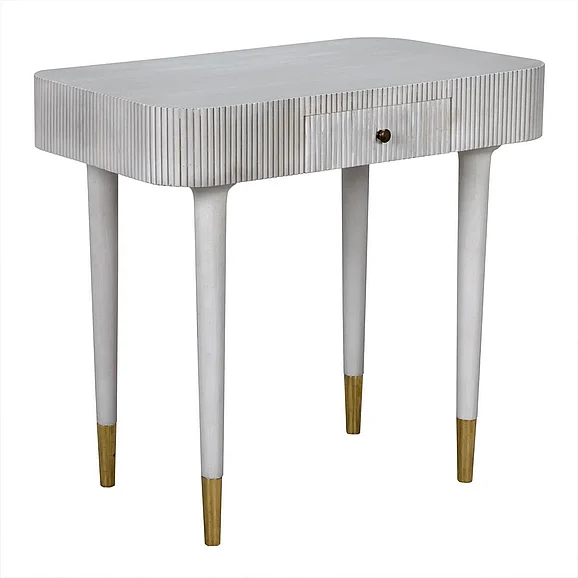 Noir Furniture Celine Desk/Side Table AE-303WH CLOSEOUT