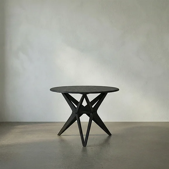 Noir Furniture Victor Dining Table in Charcoal Black AE-30CHB CLOSEOUT
