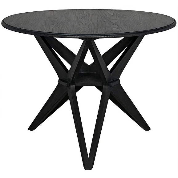 Noir Furniture Victor Dining Table in Charcoal Black AE-30CHB
