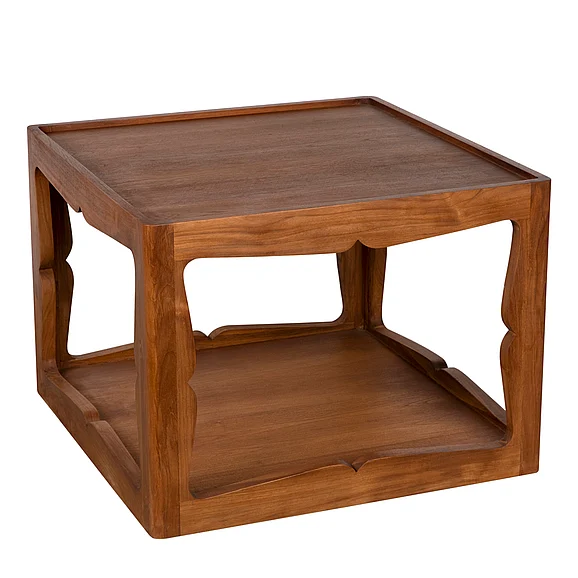 Noir Furniture Kabbal Side Table, Low AE-352T CLOSEOUT
