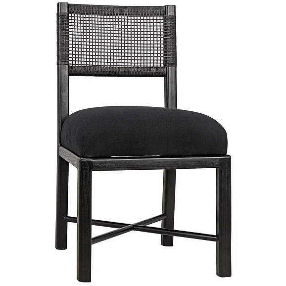 Noir Furniture Lobos Chair in Charcoal Black AE-46CHB