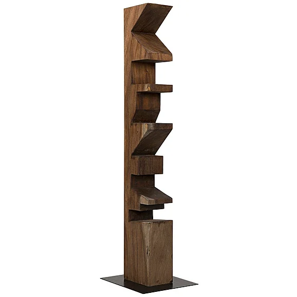 Noir Furniture Totem Statue in Teak AE-69
