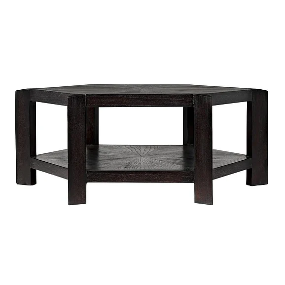 Noir Furniture Yuhuda Coffee Table, Sombre Finish AE-80SR CLOSEOUT