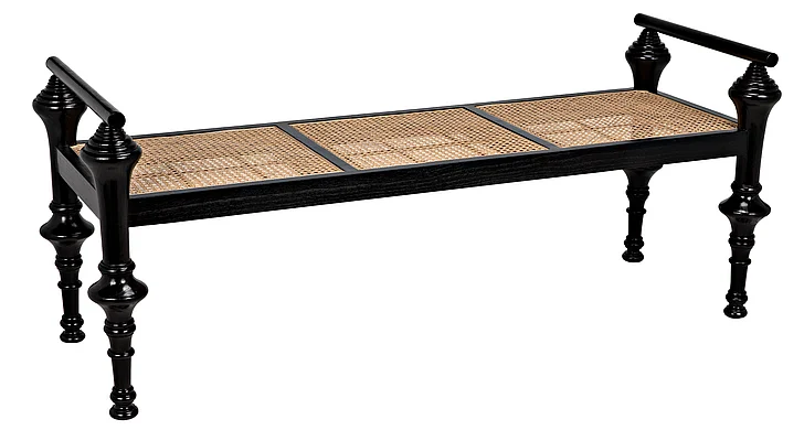 Noir Furniture Indochine Bench AE-93CHB