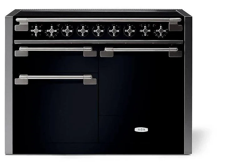 AGA 48" Elise Induction Range in Gloss Black AEL481INBLK