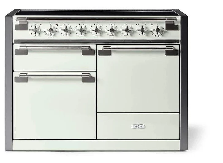 AGA 48" Elise Induction Range in White AEL481INWHT
