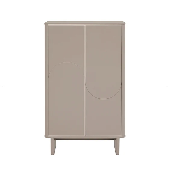 Manhattan Comfort Modern Ella 51.4" Accent Cabinet with Adjustable Shelves in Mocha AF003-MO