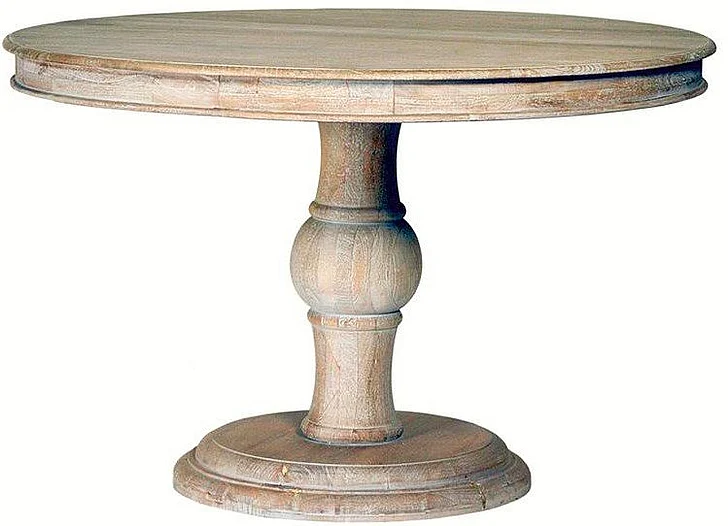 Paulson Mango Wood Dining Table in Light Warm Wash Finish