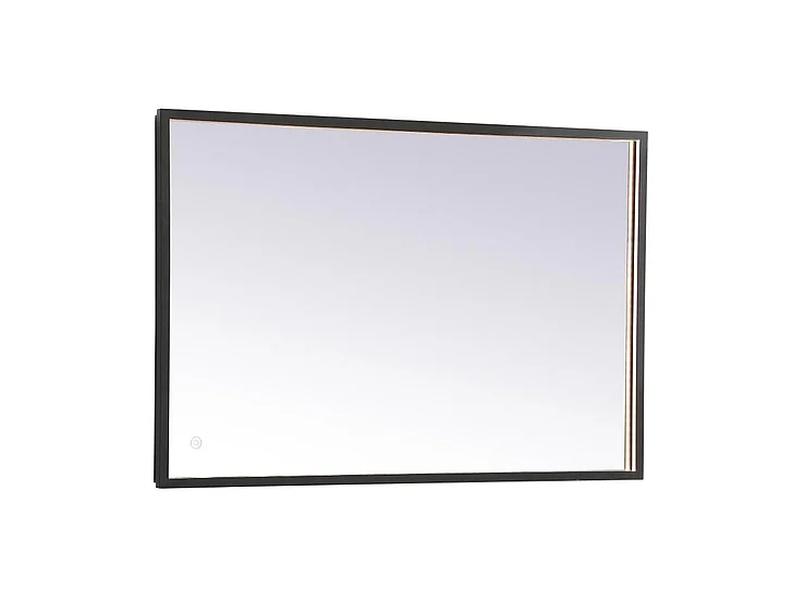Elegant Pier 24X36 In. Led Mirror with Adjustable Color Temperature 3000K/4200K/6400K in Black MRE62436BK