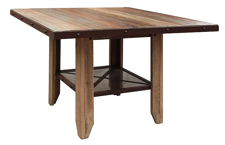 IFD Antique 52” Counter Height Dining Table in Natural IFD967COUNT-MC