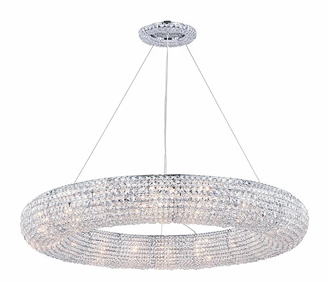 Elegant Paris 18 Light Chrome Chandelier Clear Royal Cut Crystal 2114G41C/RC