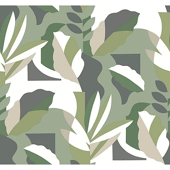 York F16-Artistic Abstracts Papier Colle Green Wallpaper AG2005 (Double Roll)