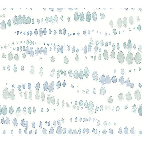 York F16-Artistic Abstracts Dewdrops Blue Wallpaper AG2045 (Double Roll)