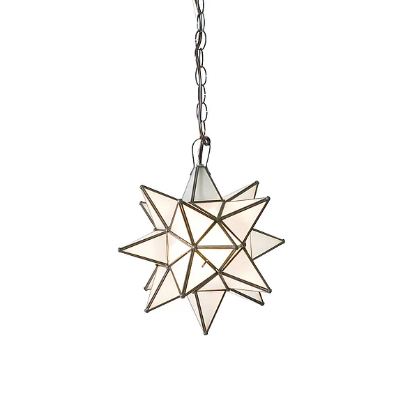 Worlds Away XL Frosted Star Chandelier AGS112
