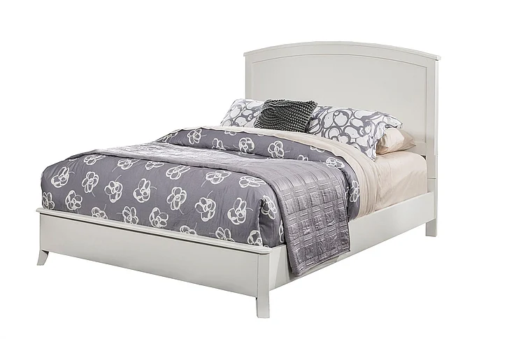 Alpine Furniture Baker Queen Panel Bed in White 977-W-01Q