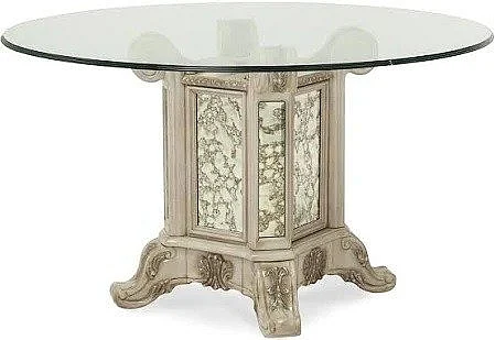 AICO Platine de Royale Dining Table Base ONLY in Champagne NR09001-201