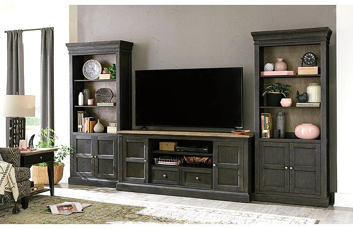 Hammary Hancock 3pc Entertainment Console Set in Brown