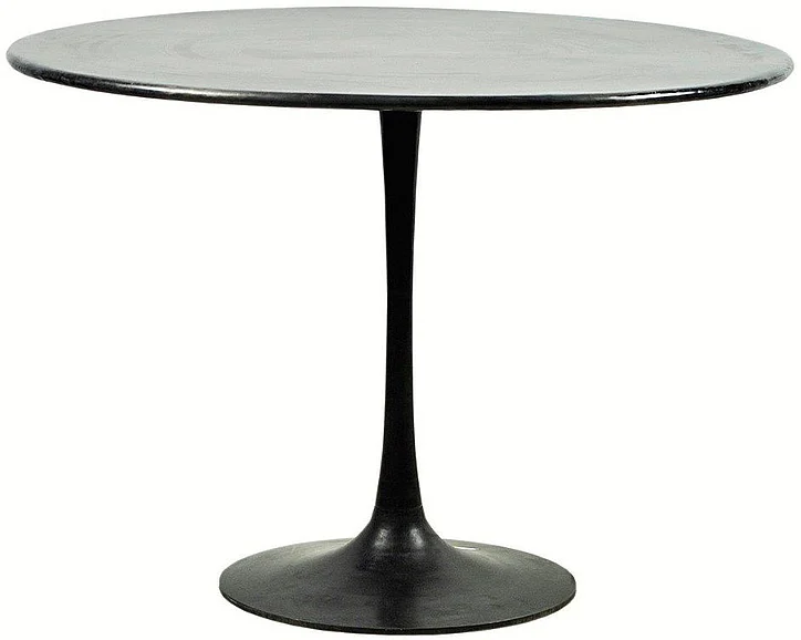 Loretta Iron Dining Table in Antique Black Finish