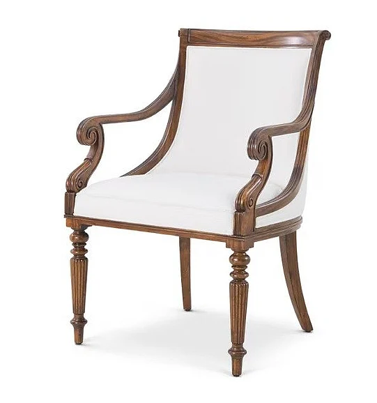 Theodore Alexander Althorp Living History Floris Dining Arm Chair Al41099.1Dmu