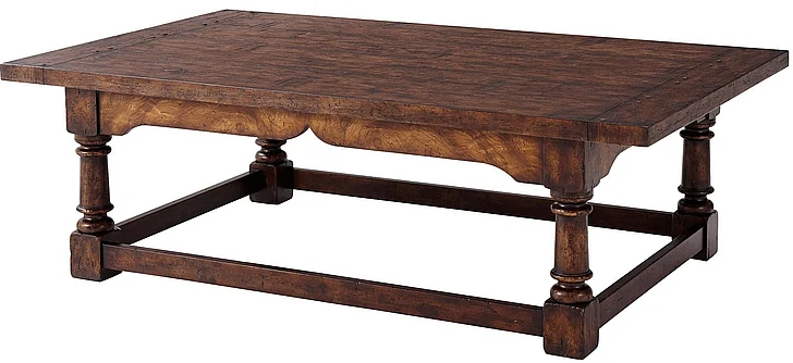 Theodore Alexander Victory Oak Cocktail Table