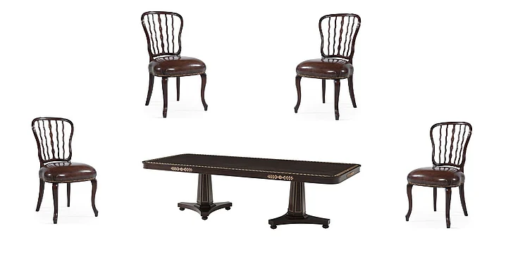 Theodore Alexander 5pc Althorp Living History The Wooton Dining Table Set